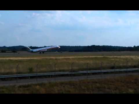American Eagle MD-80 Takeoff To Dallas @ PIT