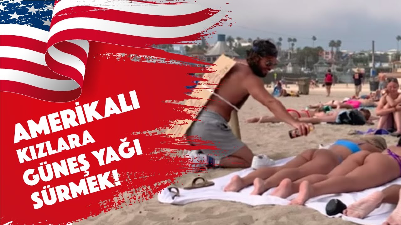 Amerikalı Kızlara Güneş Yağı Sürmek - Hayrettin