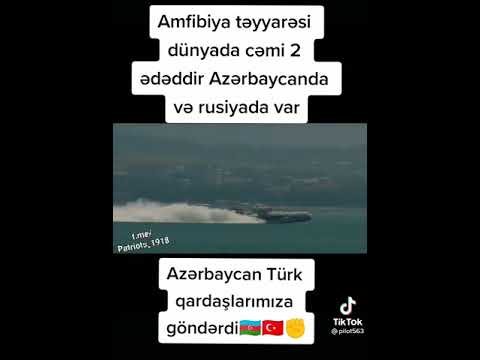 Amfibiya teyyaresi dünyada cemi 2 ədəddir AZERBAYCANDA ve Rusiyada var 🇦🇿🇦🇿🇹🇷🇹🇷
