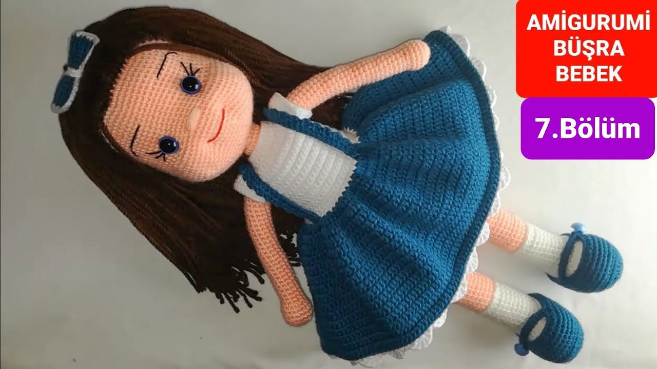 Amigurumi Büşra Bebek Yapımı - Elbise Altı ve Ayakkabı Yapılışı 7/7 (Gül Hanım)