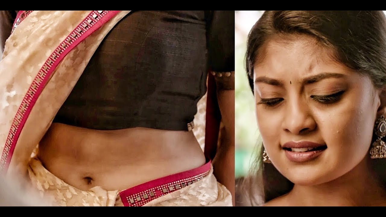 Ammu Abhirami hot navel show Ultra HD | Dusky Navel Show