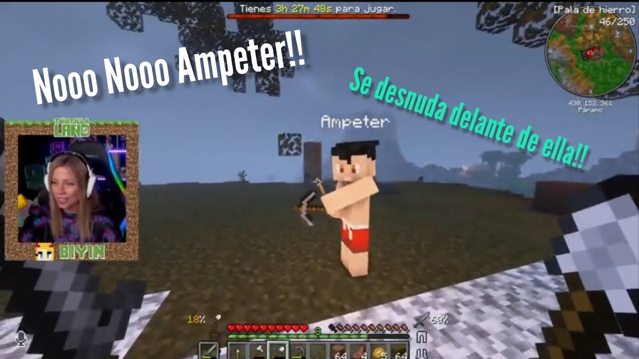 Ampeter se desnuda delante de biyin y auronplay | TortillaLand 2