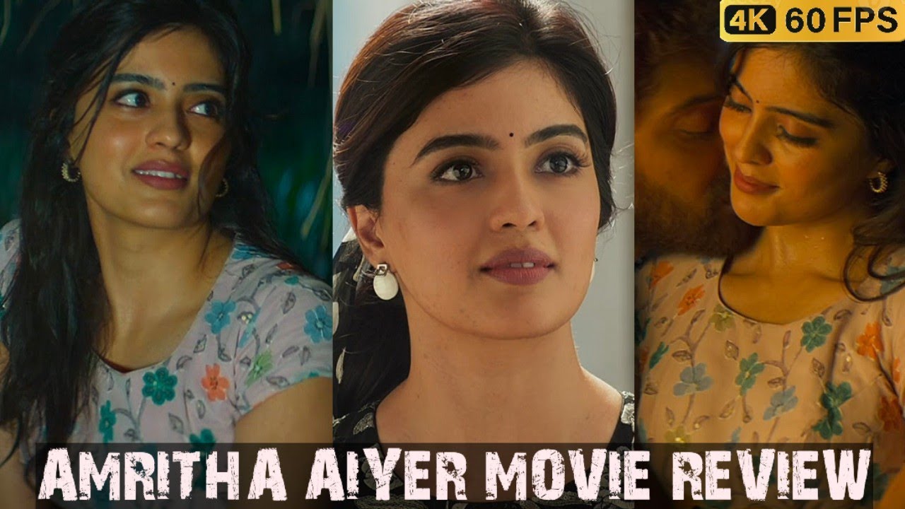 Amritha Aiyer Hot Vertical | Bchhala Malli Movie Review #amrithaaiyer #amritha