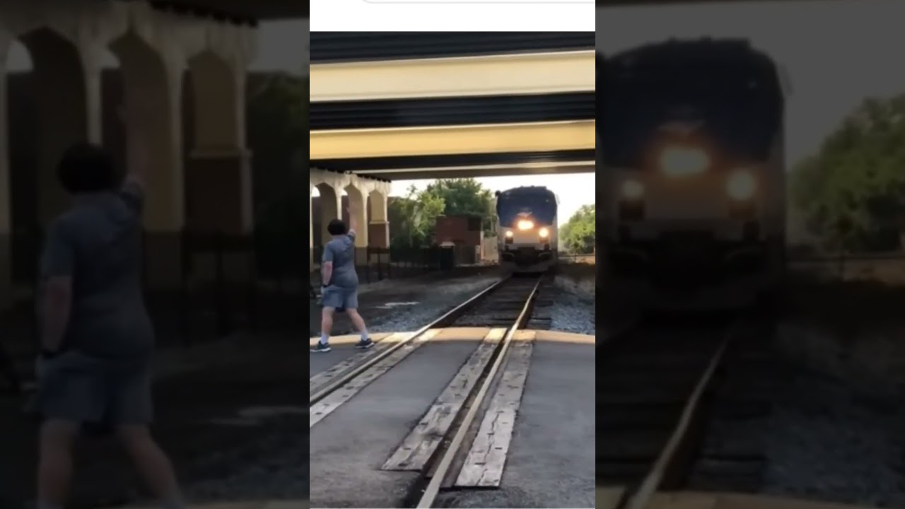 Amtrak Train Close Call #Short