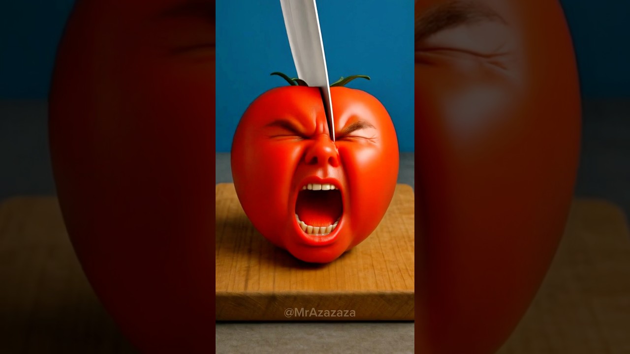 an evil tomato spat at me😋🍅😈🔪