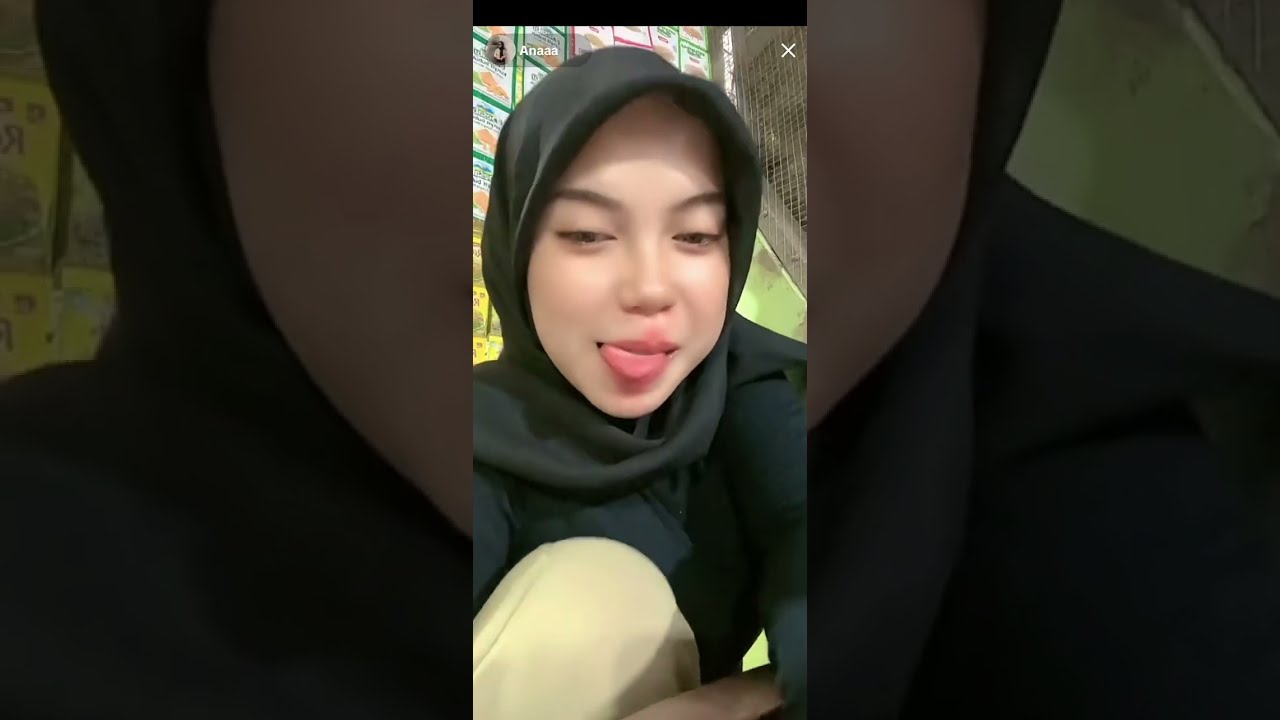 Anaaa Hijab Manset Pulen Hitam Live Tiktok