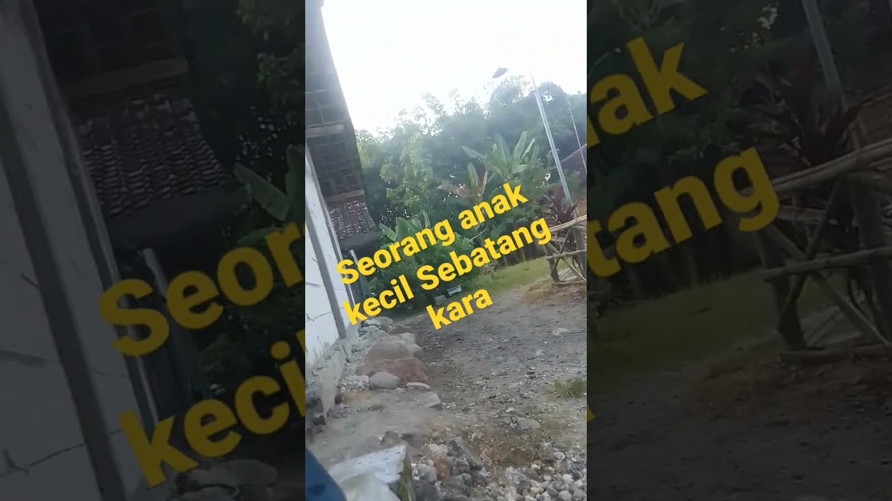 anak kecil sebatang kara
