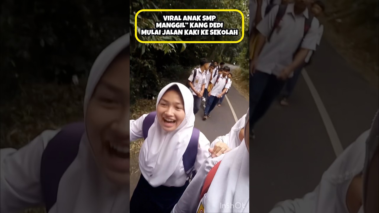 ANAK SMP KE SEKOLAH MULAI JALAN KAKI