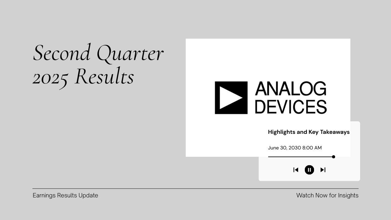 Analog Devices $ADI Stock Is Down After Second Quarter Earnings We Break Down The Earnings