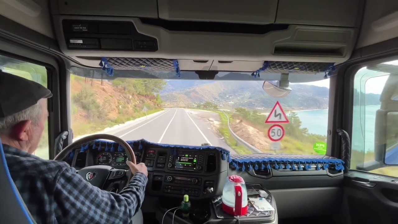 Anamur Virajlarında En Doğalından Yolculuk SCANIA S540 İLE YOLCULUK
