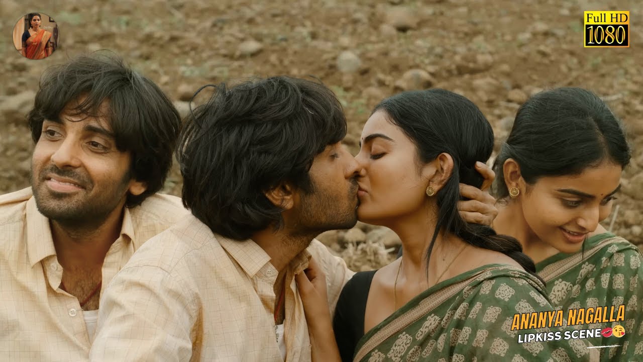 Ananya Nagalla's First Intimate Hot Liplock Kissing Scene 🤤🥵