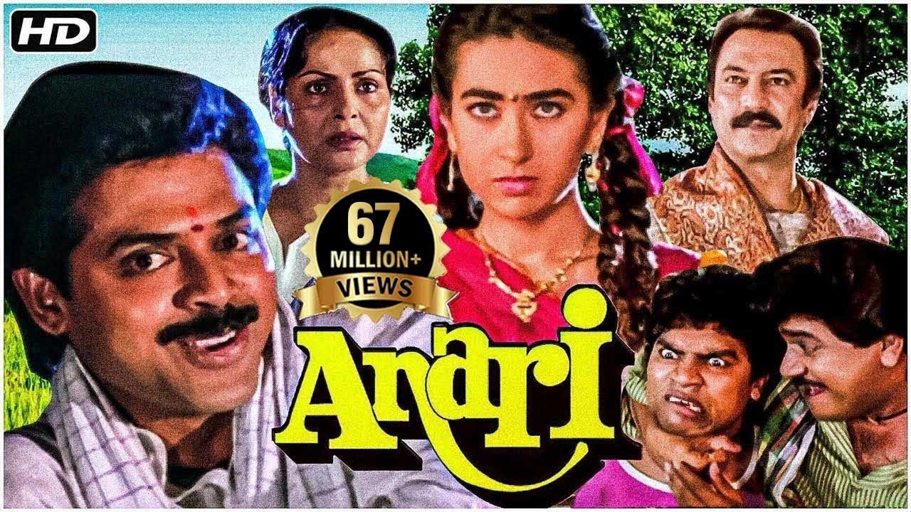 Anari | Blockbuster Hindi Movie | Venkatesh | Karishma Kapoor | Johnny Lever | Rakhee | #50million