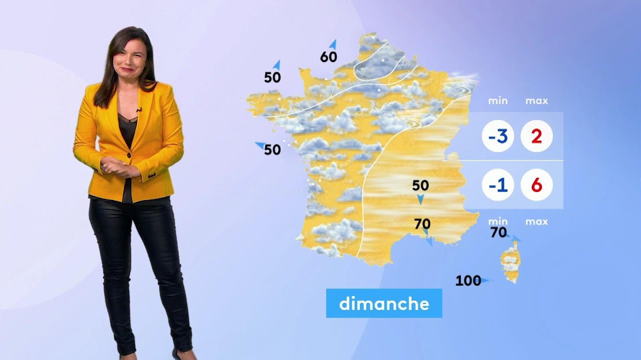 Anaïs Baydemir pour le journal météo sur France 3 le 9 Décembre 2022
