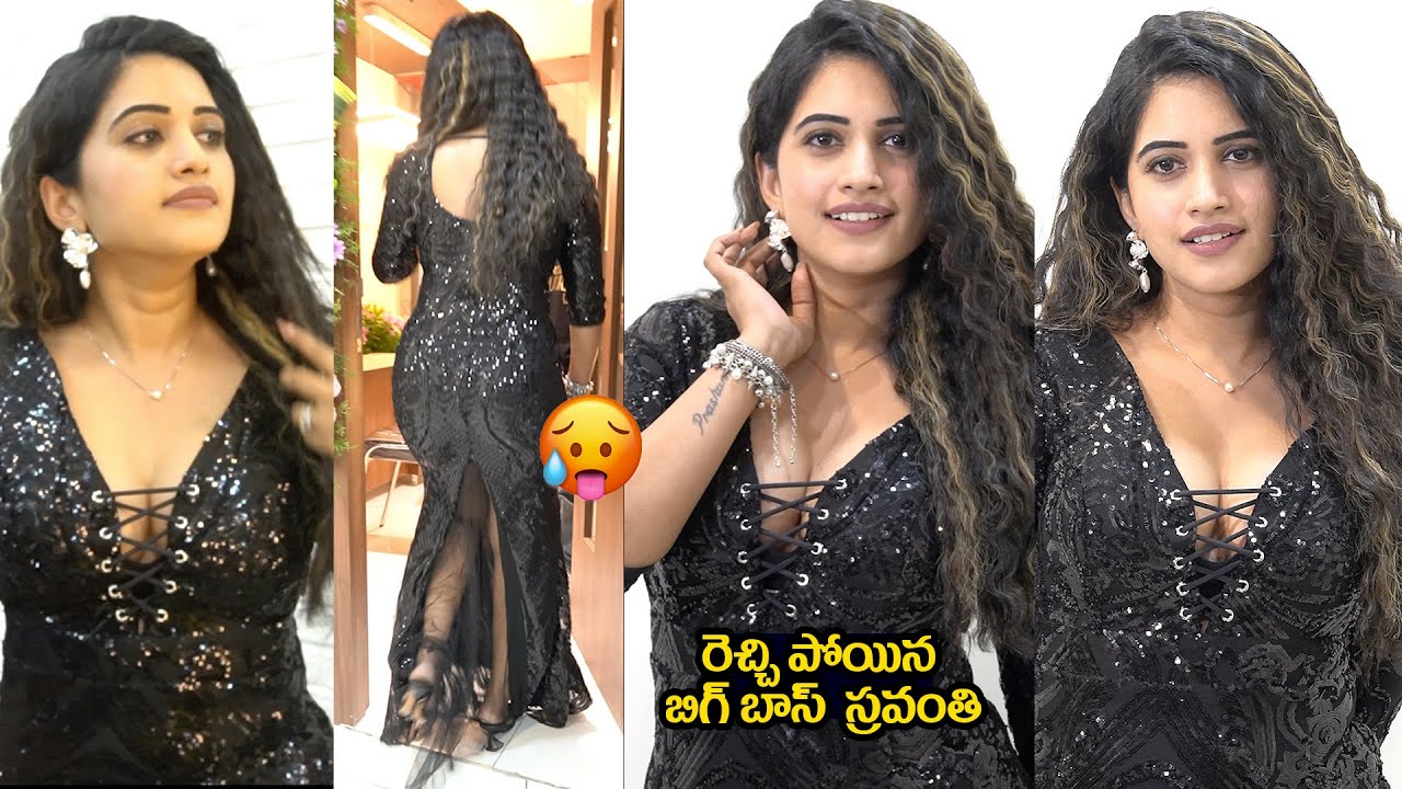 Anchor Sravanthi Chokkarapu Hot Looks in Black Dress | Biggboss Sravanthi Chokkarapu | Viralupdates