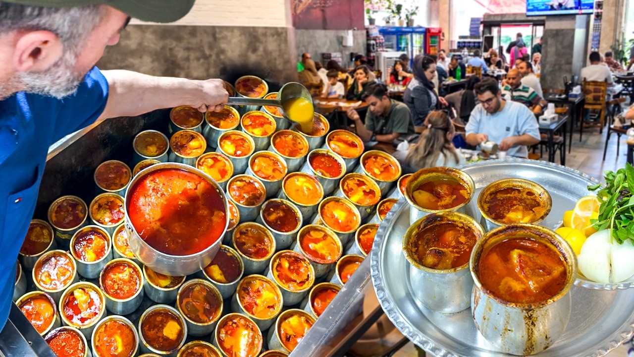 Ancient Persian Food You Must Try in Tehran | Dizi (Abgoosht)