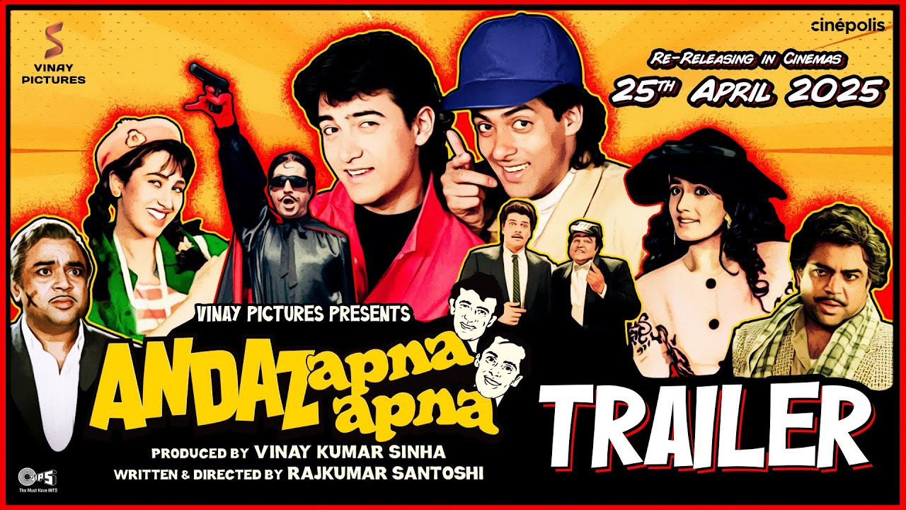 Andaz Apna Apna | Re-Release Trailer | Aamir Khan, Salman Khan | Vinay Sinha, Rajkumar Santoshi