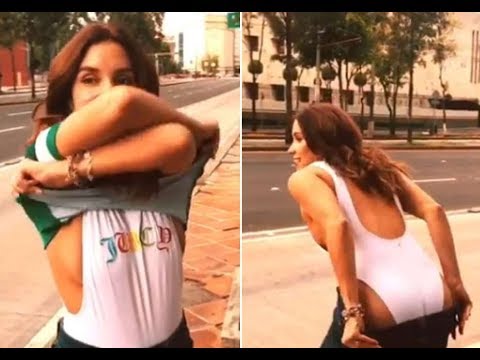 Andrea Escalona paga apuesta y se desnuda en reforma #Viral
