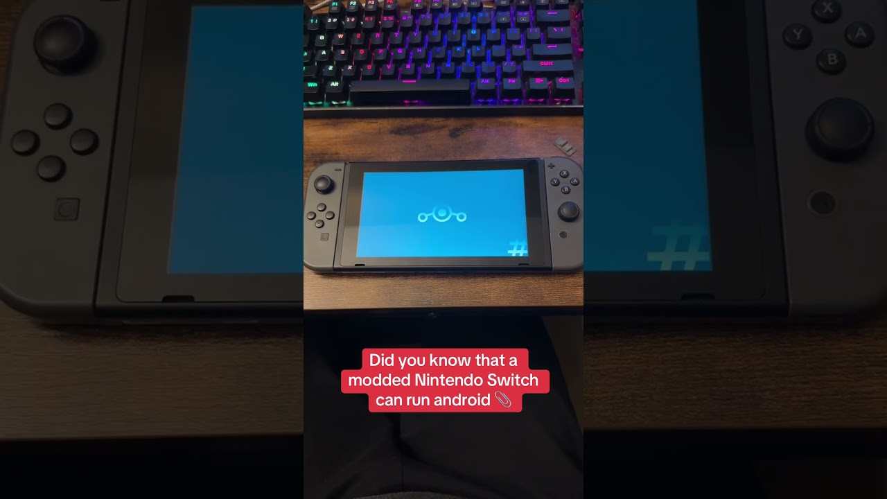 Android on Modded Nintendo Switch! #nintendo #nintendoconsole #videogameconsole #nintendoswitch