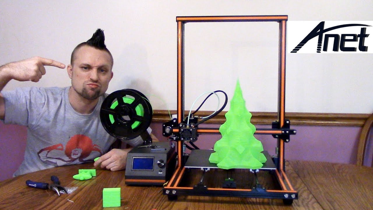 Anet E12 3D Printer Unboxing and Review.  Cheapest Large 3D Printer.