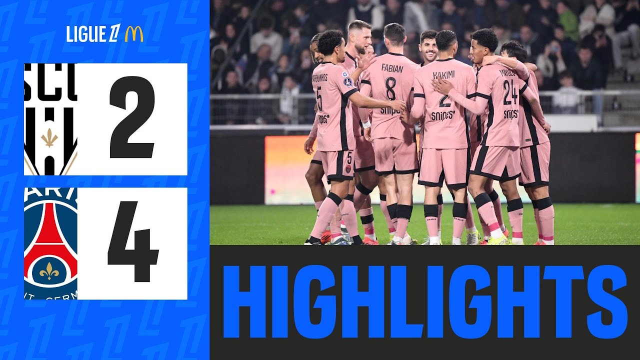 ANGERS SCO - PARIS SAINT-GERMAIN (2-4) - Week 11 - Ligue 1 McDonald's 24/25
