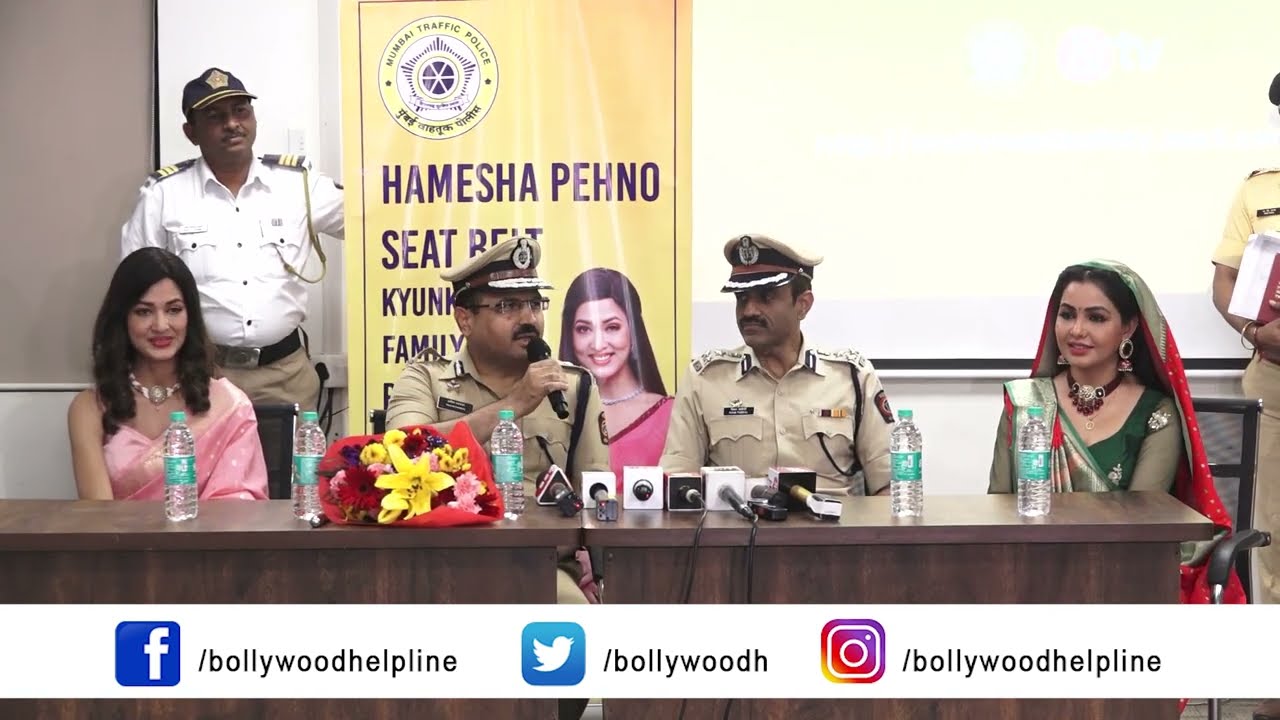 Angoori (Shubhangi Atre) And Anita  At Traffic Police Join Forces For Road Safety Drive
