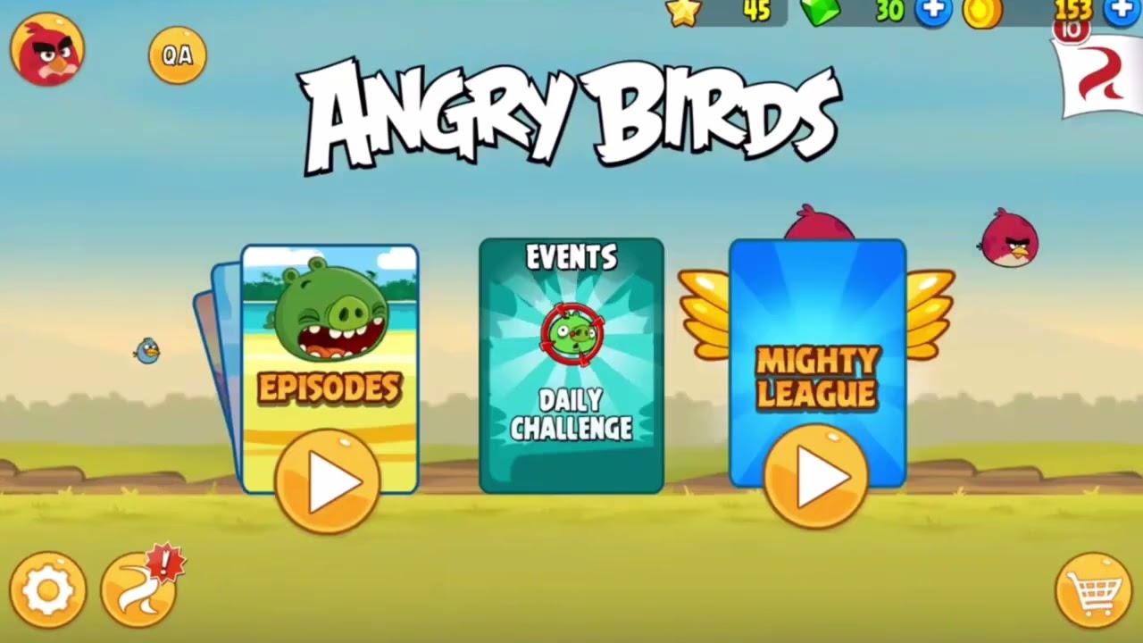 Angry Birds Classic FULL GAME + Mighty League Test Levels