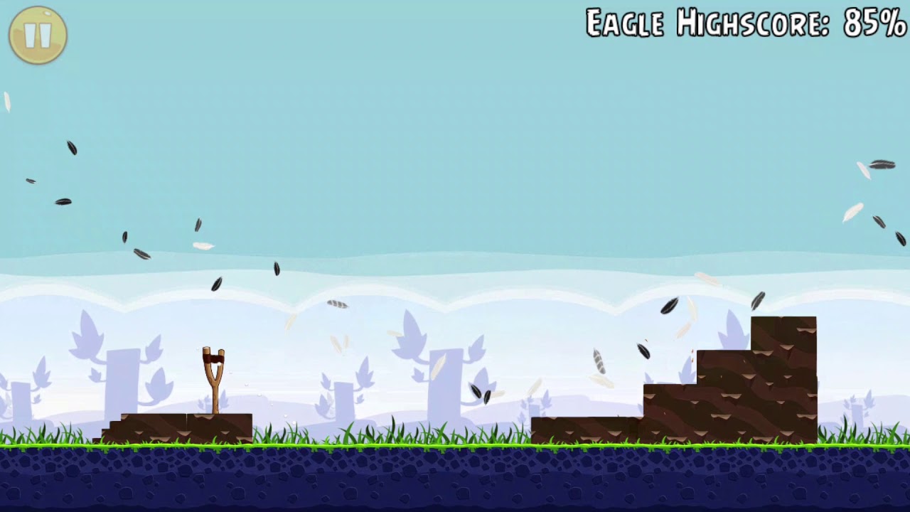 Angry Birds Walkthrough Part 0055 Mighty Eagle Try Level 1 | 100%