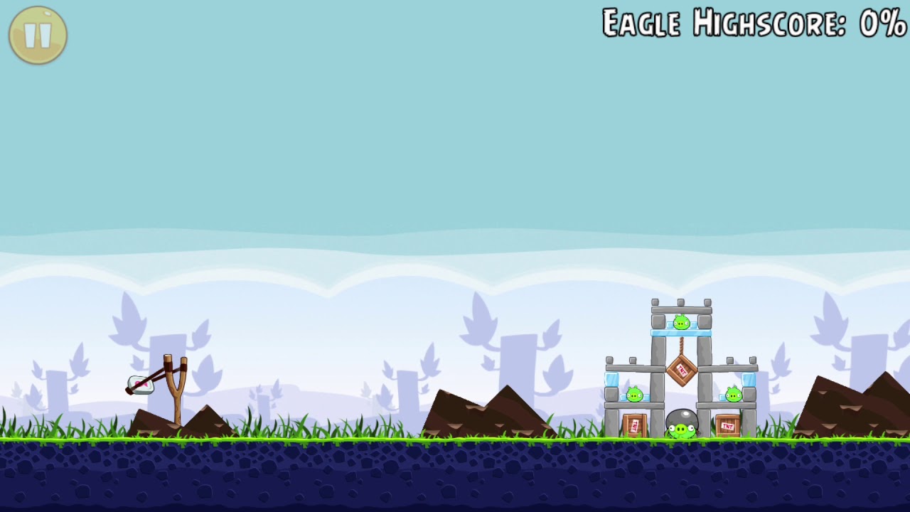 Angry Birds Walkthrough Part 0056 Mighty Eagle Try Level 2 | 100%