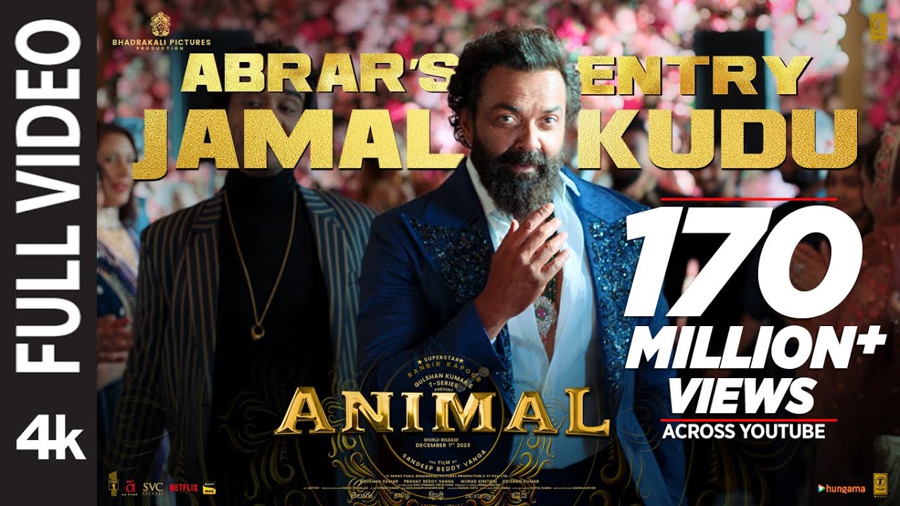 ANIMAL: ABRAR’S ENTRY - JAMAL KUDU(Full Video) |Ranbir Kapoor,Bobby Deol |Sandeep Vanga |Bhushan K
