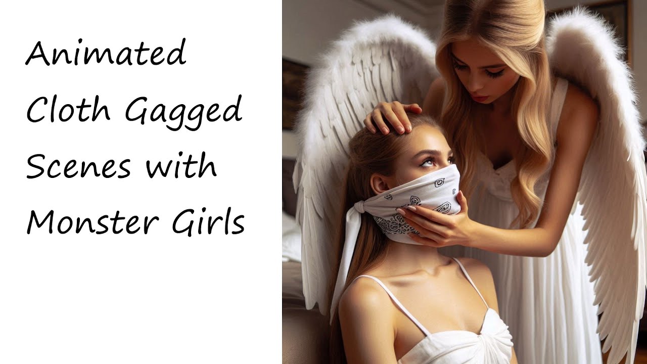 Animated Cloth Gagged Scenes with Monster Girls