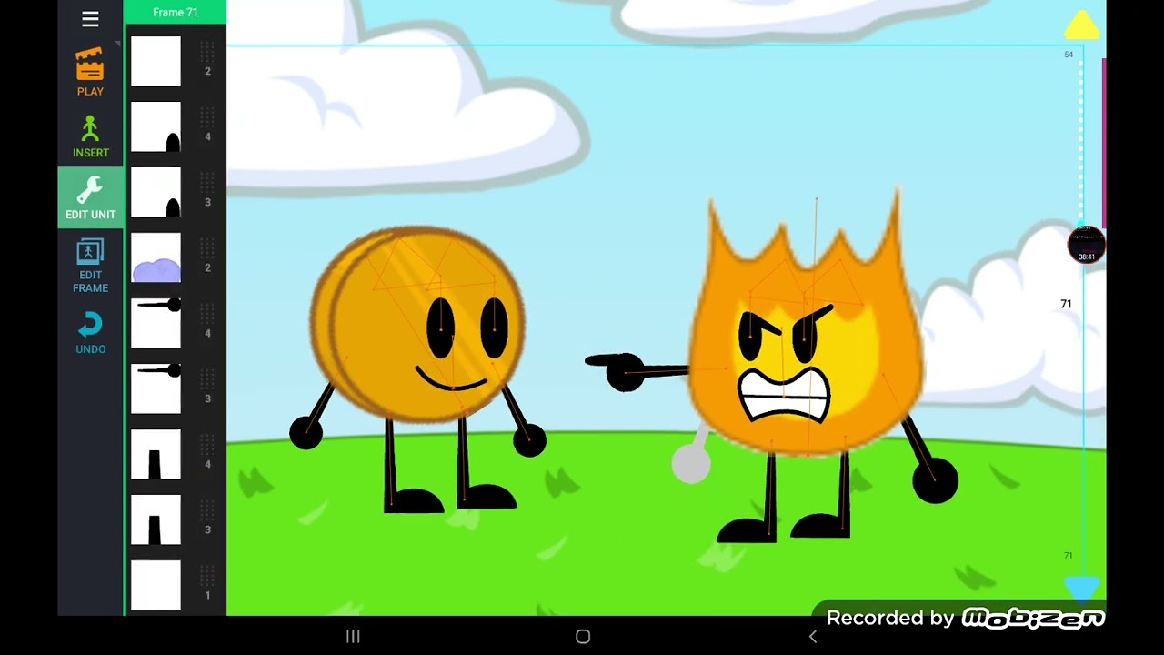 animating my bfdi fan Animation