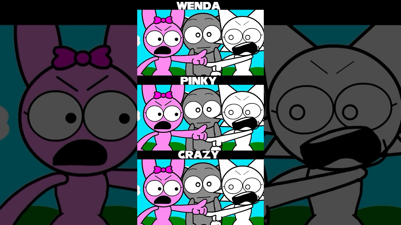 #animation #sprunki who #love #gray #wenda or #pinky