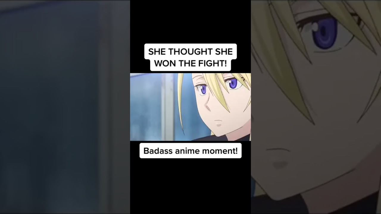 Anime boy and girl fight scene🔥 #shorts