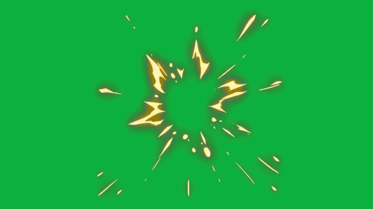 ANIME FIGHT SPARK IMPACT EFFECT GREEN SCREEN ANIMATION EFFECTS TRANSITION