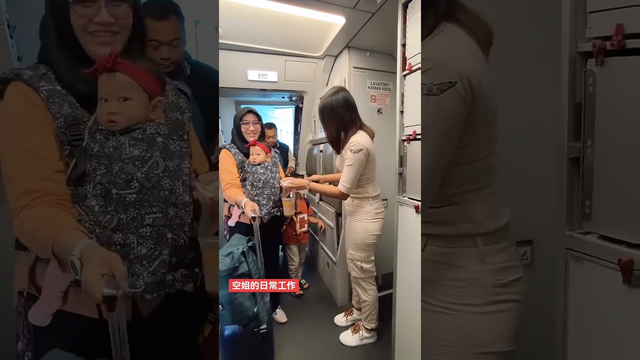 Anju The  are Indonesian flight attendants#aeroplane #flight#indrawing#short #travel#trendingsong