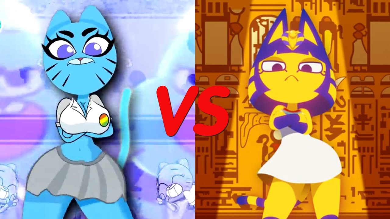 Ankha Dance VS Ankha but NICOLE anime dance meme animation