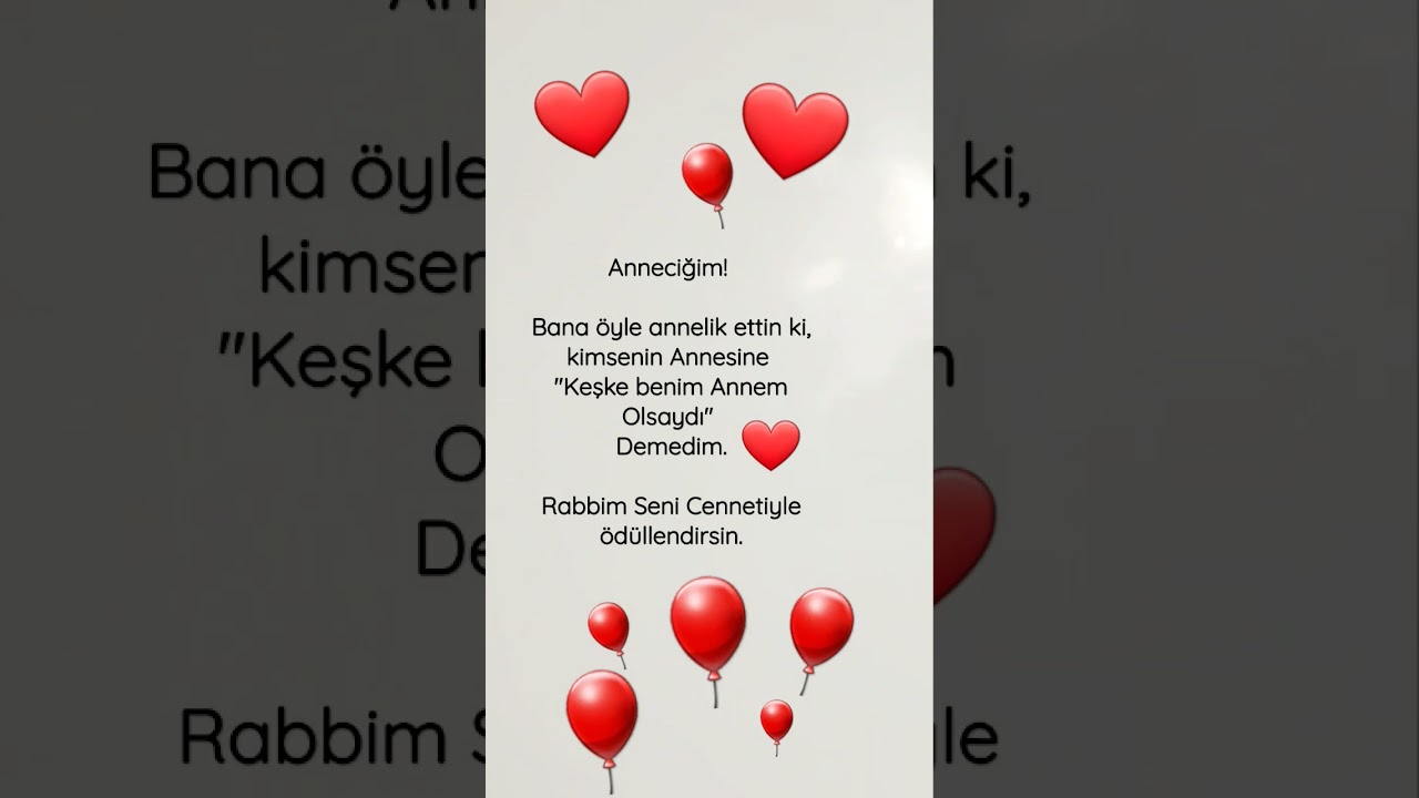 Anneciğim #annelergünü #dua