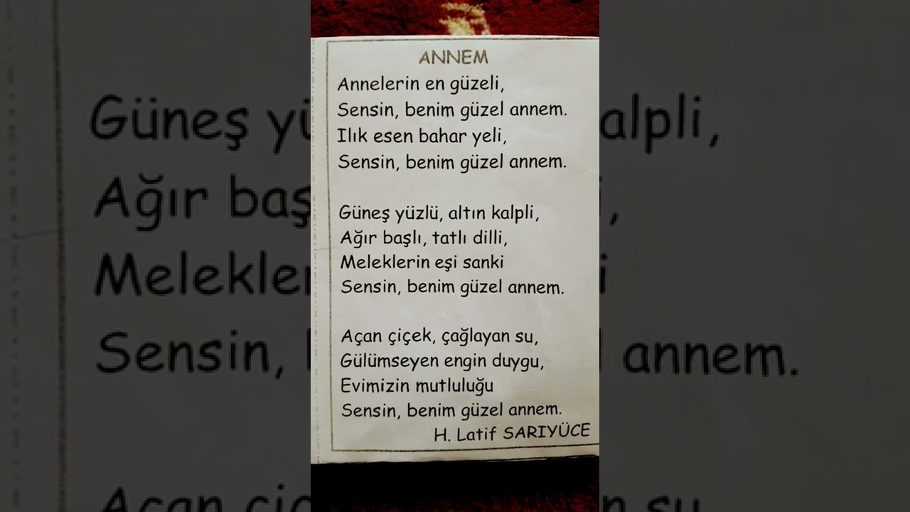 Annem Şiiri