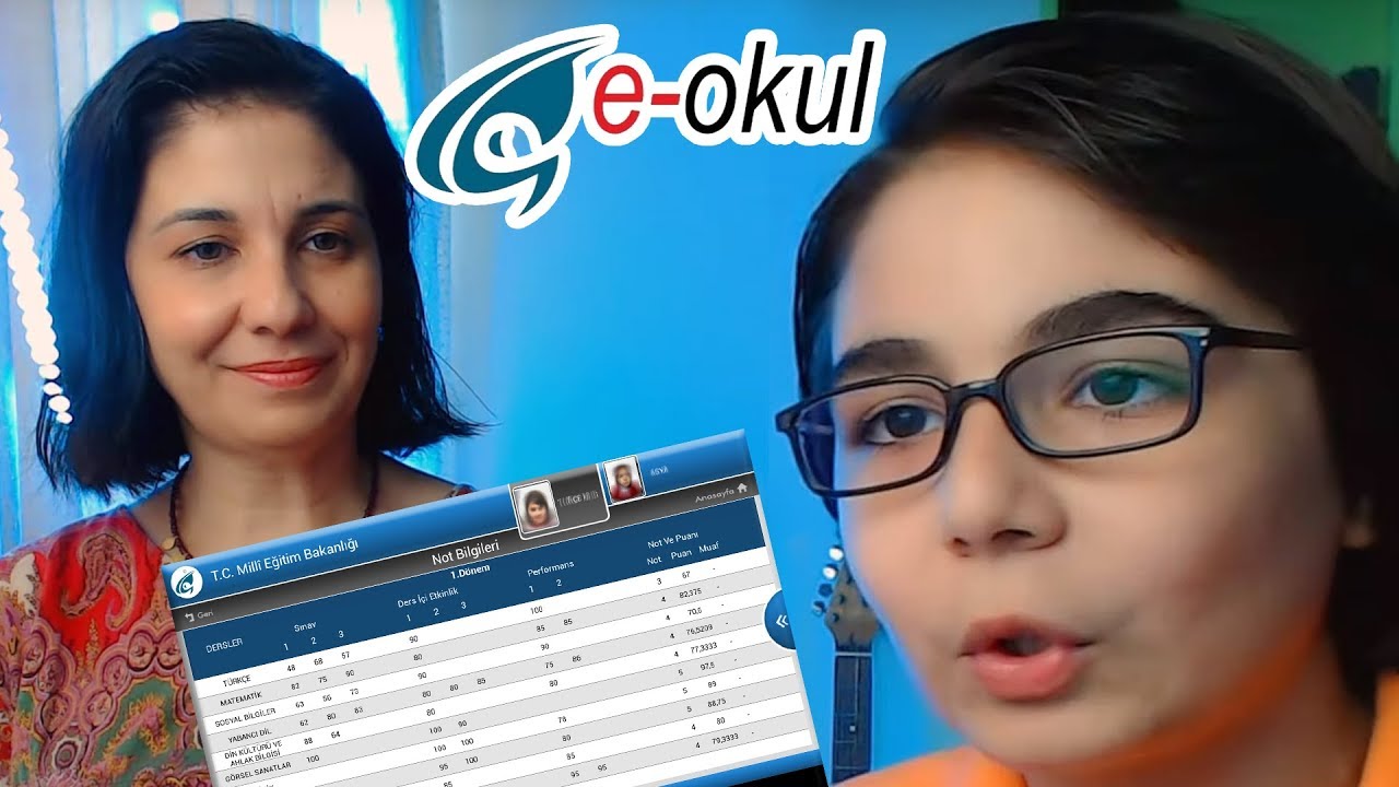 ANNEM İLE E-OKUL NOTLARIMI İNCELEDİK ! BKT