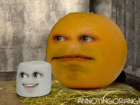 Annoying Orange - Sneezing Marshmallow (Sneezing Baby Panda Spoof)