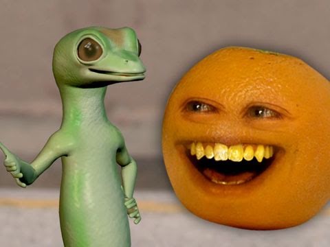 Annoying Orange vs. Gecko (Geico Spoof)
