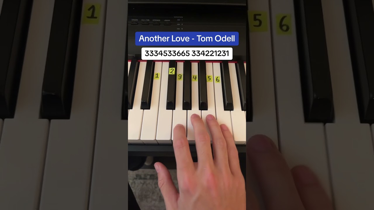 Another Love - Tom Odell Easy Piano Tutorial