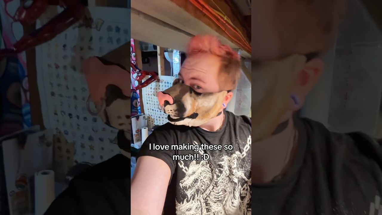 Another new snout mask!!! #therian #theriangear #therianmask #furry #fursuit #furries #therianthropy