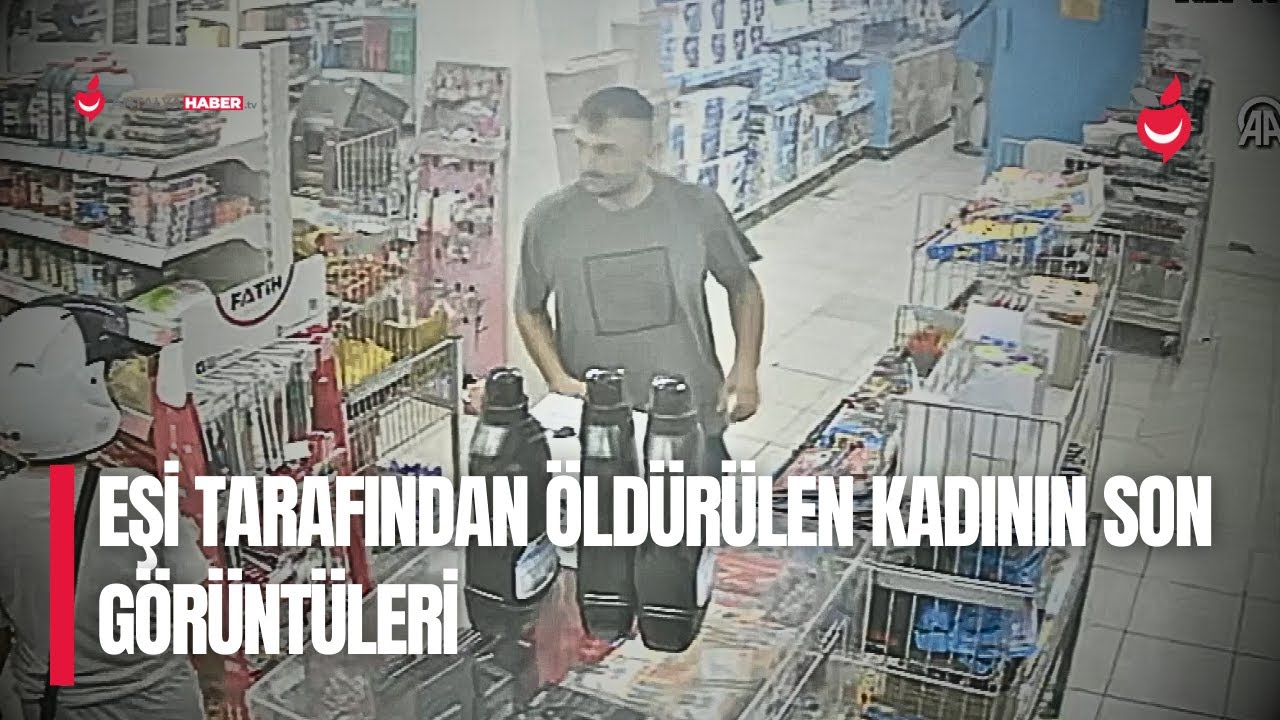 Antalya'da Eşini Çalıştığı Markette Öldüren Sanığın Cinayetle İlgili Son Görüntülerine Ulaşıldı