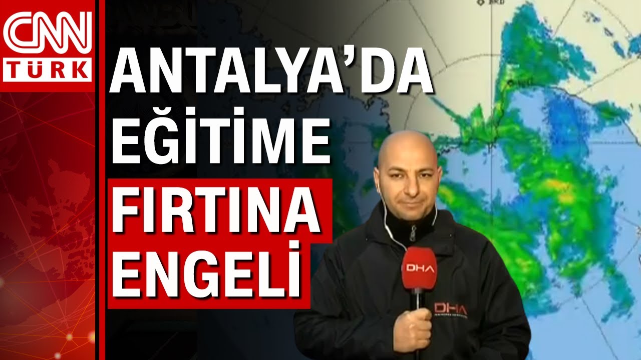 Antalya'da kırmızı kod uyarısı! Kentte şiddetli yağmur ve fırtına bekleniyor