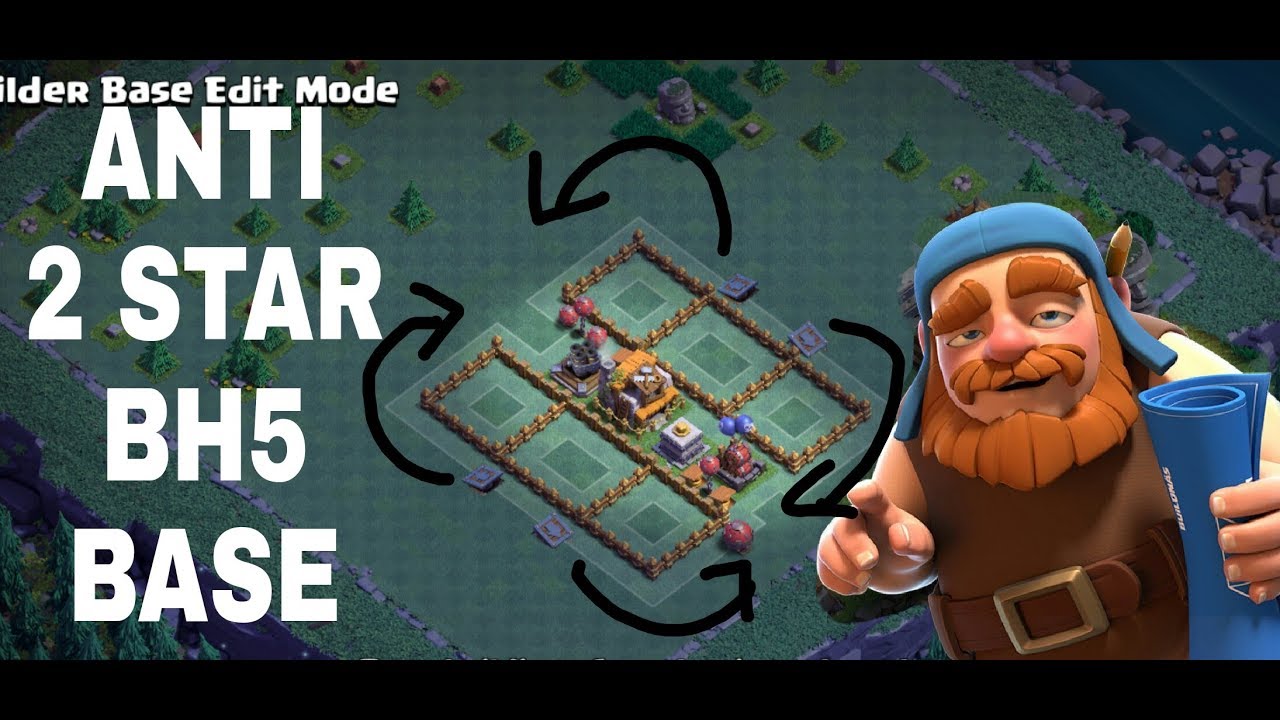 ANTI 2 STAR BUILDER HALL 5 (BH5) BASE WITH REPLAYS PROOF | ANTI AIR/ANTI GROUND/ANTI EVERYTHING