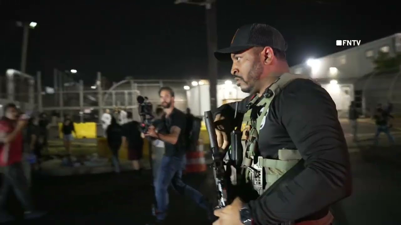 Anti-ICE protesters pepper sprayed as they BLOCK car with FBI from leaving Delaney Hall