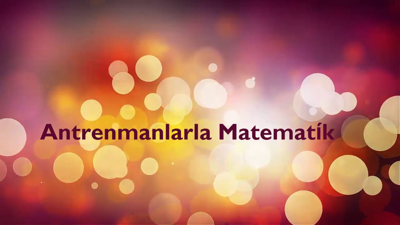 Antrenmanlarla Matematik Basit Esitsizlikler 3