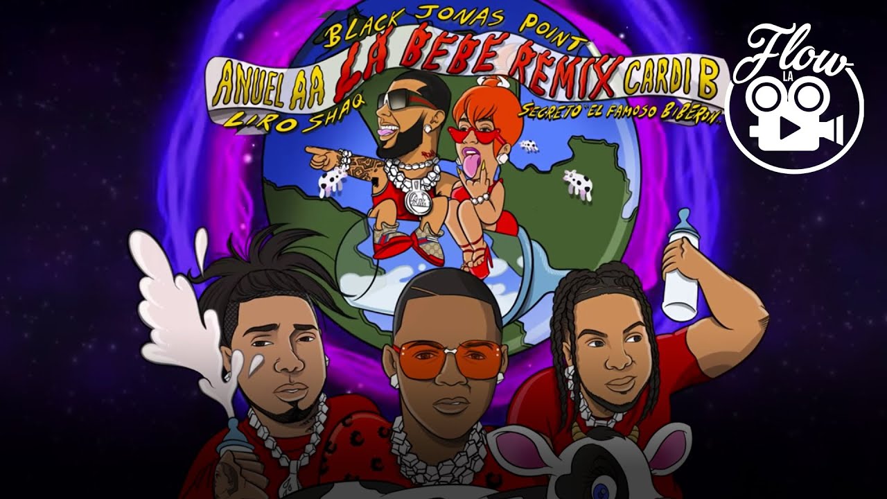 Anuel AA, Cardi B, Black Jonas Point, Secreto & Liro Shaq - La Bebe Remix (Audio Oficial)