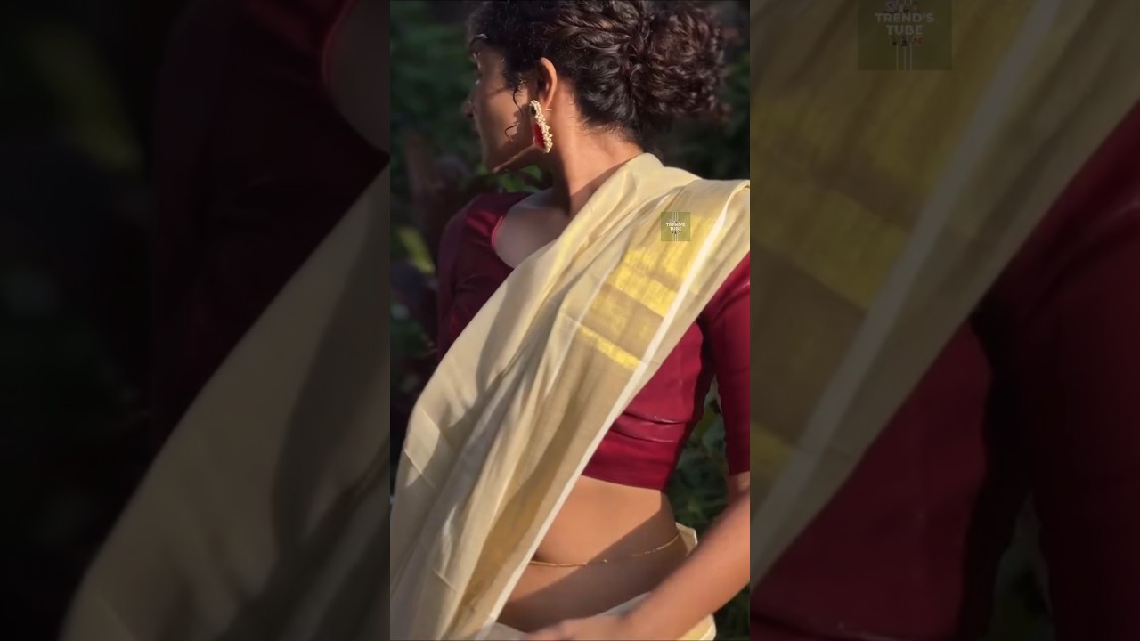 ANUPAMA NAVEL SHOW SAREE 🤤😋|#onamseries #shorts #anupama #anupamaparameswaran #navel #onamvideos